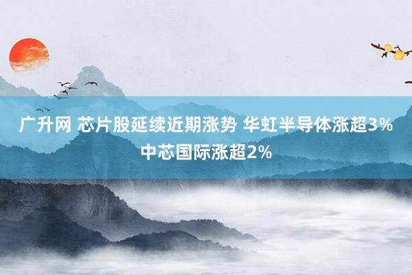 广升网 芯片股延续近期涨势 华虹半导体涨超3%中芯国际涨超2%