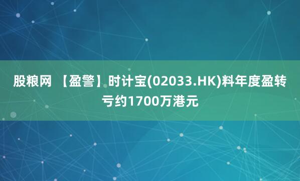 股粮网 【盈警】时计宝(02033.HK)料年度盈转亏约1700万港元