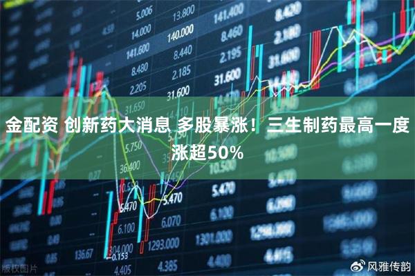 金配资 创新药大消息 多股暴涨！三生制药最高一度涨超50%
